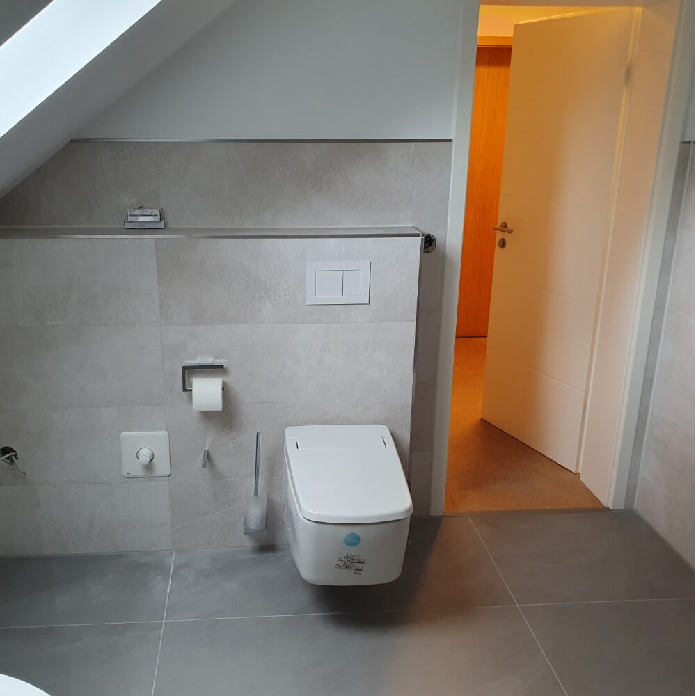 Badezimmer renoviert - Toilette.